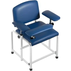 VEVOR Phlebotomy Chair 500LBS Capacity Blood Draw Medical Chair, Comfortable Blood Drawing Chairs with Adjustable Armrests, Soft Padded Seat, Easy-to-Clean PVC Leather for Hospitals Clinics