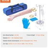 VEVOR Phlebotomy Practice Kit, IV Venipuncture Intravenous Training Kit, High Simulation IV Practice Arm Kit with Carrying Bag, Practice and Perfect IV Skills, for Students Nurses and Professionals