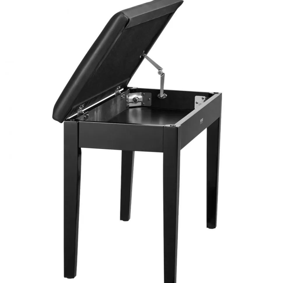 VEVOR Piano Bench, 29.5" x 14" x 19", Duet Keyboard Piano Chair with High-Density Padded Cushion, Storage Compartment for Music Books, Wooden Piano Bookcase Stool Seat, for Vanity and Living Room
