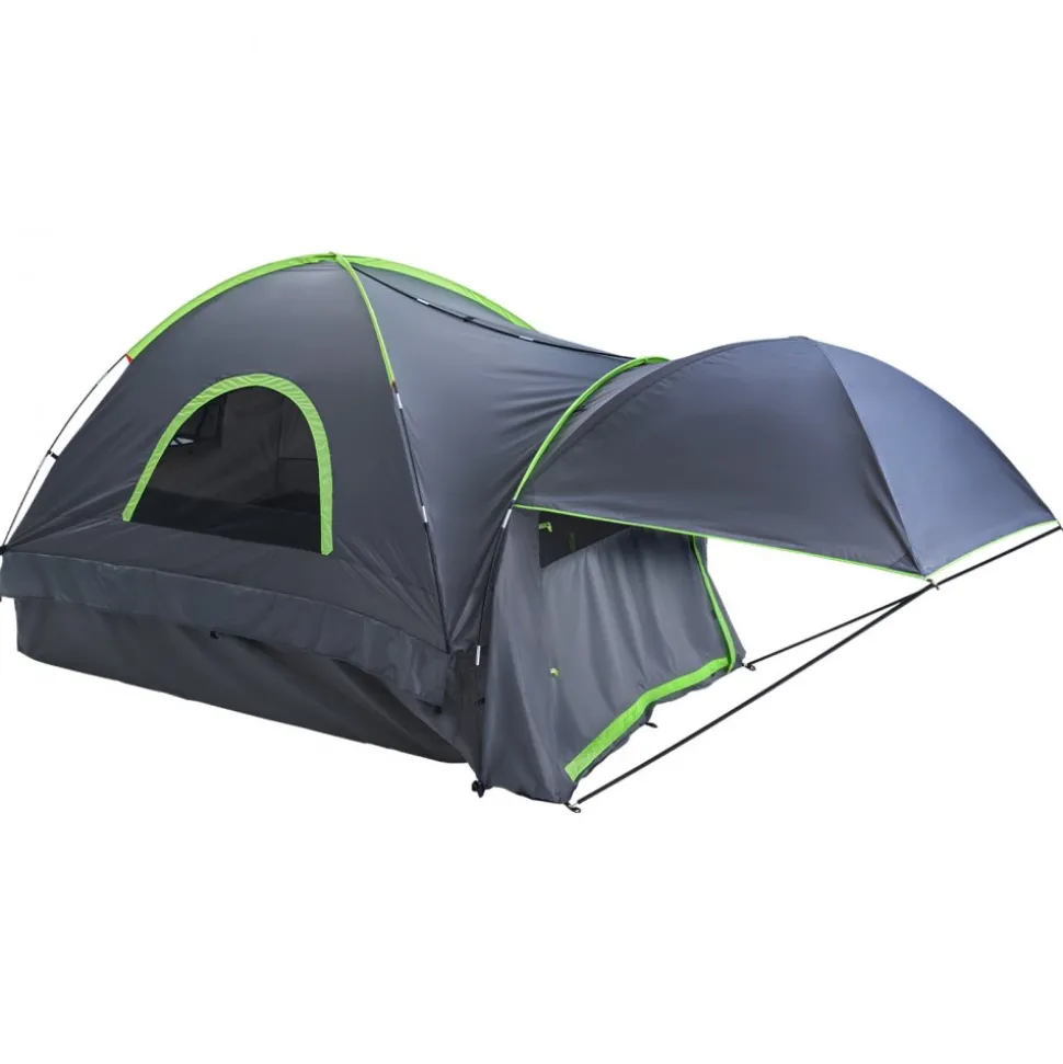VEVOR Pickup Truck Tent, Fits 5.0-5.2 ft Truck Tents for Camping, Waterproof PU2000 mm 2-3 Person Sleeping Truck Bed Tent, Sturdy Truck Bed Camper Shell with Expandable Awning, Rainfly, Storage Bag