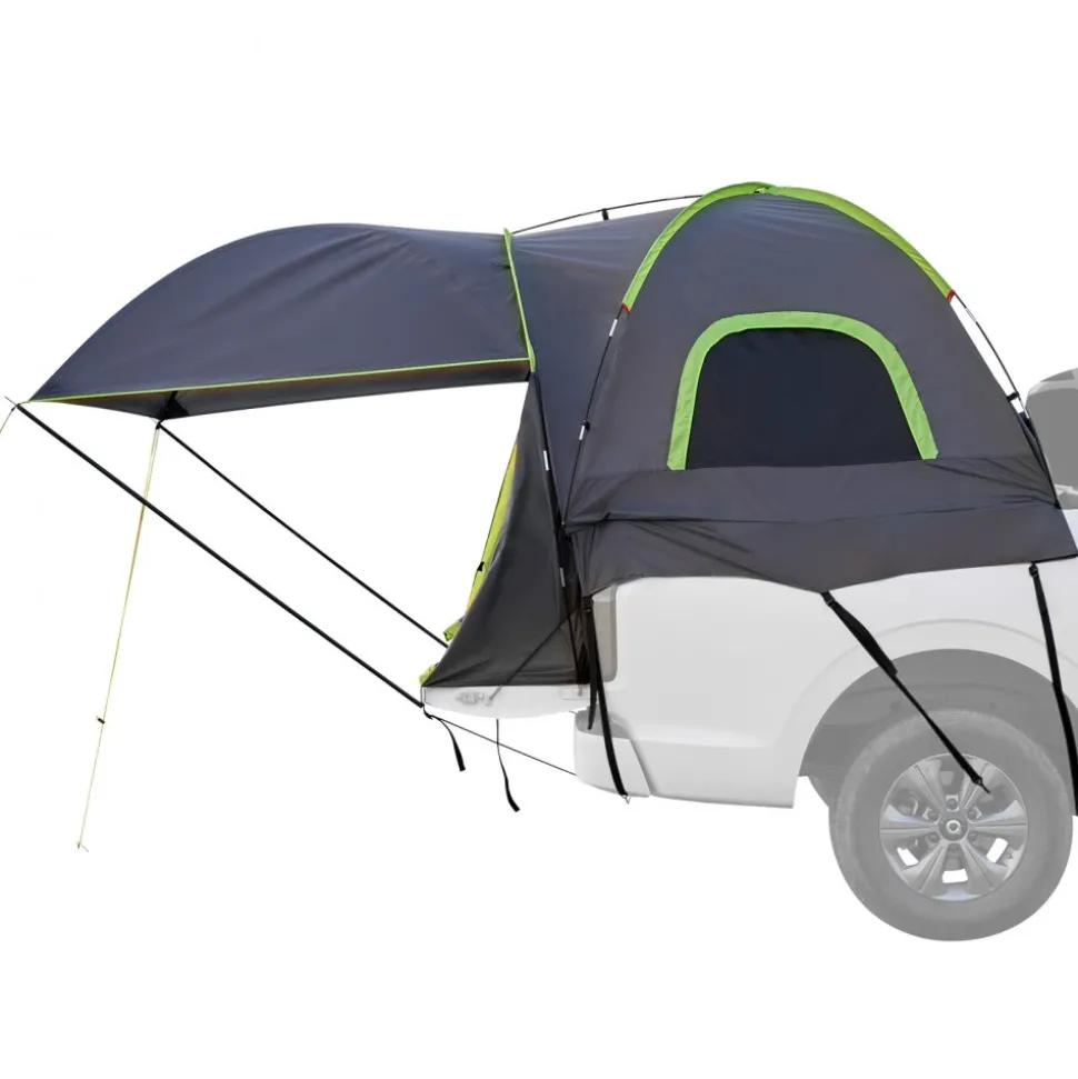 VEVOR Pickup Truck Tent, Fits 8.0-8.2 ft Truck Tents for Camping, Waterproof PU2000 2-3 Person Sleeping Truck Bed Tent, Sturdy Truck Bed Camper Shell with Expandable Awning, Rainfly, Storage Bag