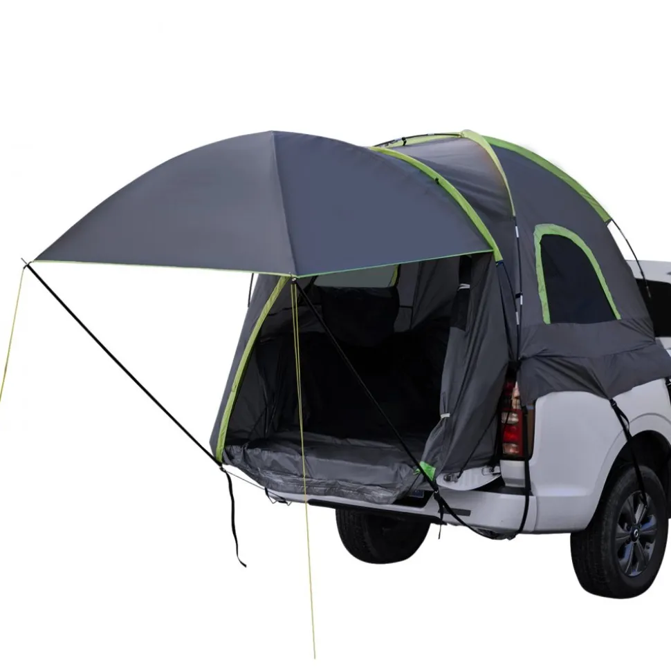 VEVOR Pickup Truck Tent, Fits 5.5-6.0 ft Truck Tents for Camping, Waterproof PU2000 mm 2-3 Person Sleeping Truck Bed Tent, Sturdy Truck Bed Camper Shell with Expandable Awning, Rainfly, Storage Bag