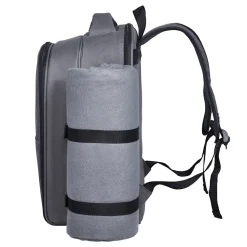 VEVOR Picnic Backpack, Beach Picnic Backpack Bag for 2 Person with Insulated Cooler Compartment, Detachable Bottle/Wine Holder, Lightweight Blanket, Plates and Cutlery Set for Hiking, Camping, Grey