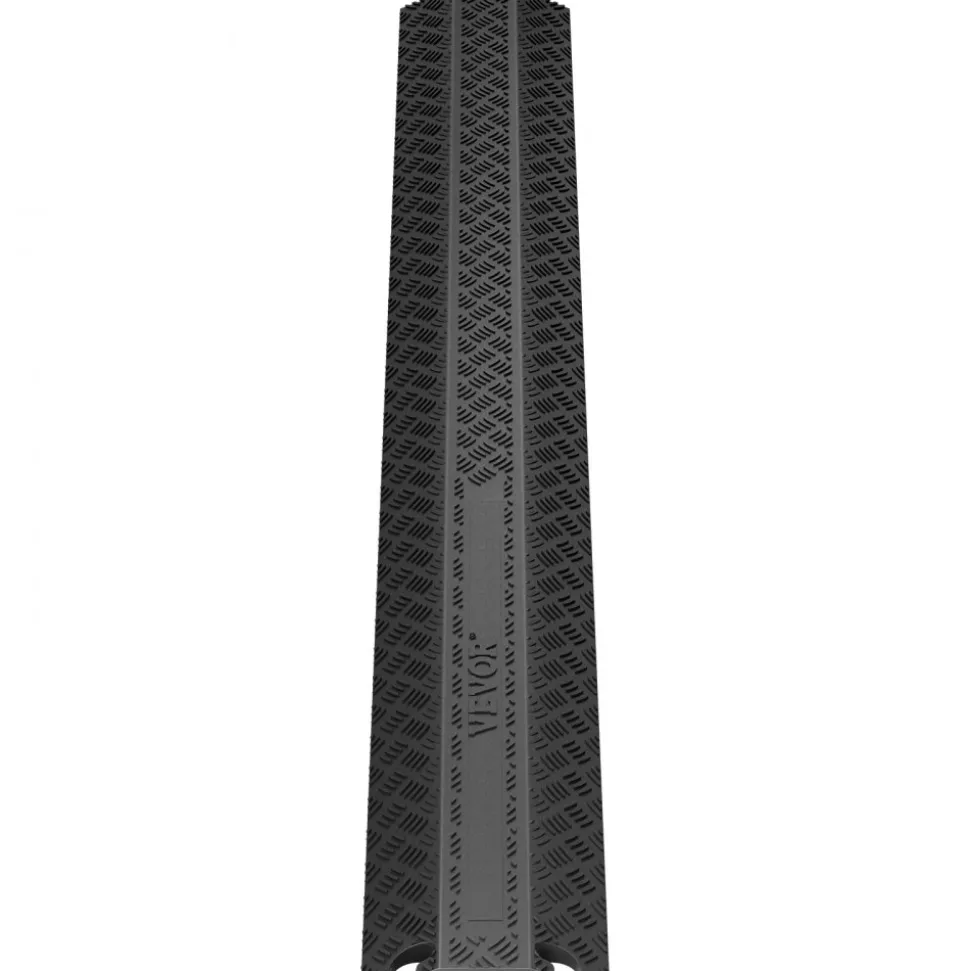 VEVOR 3-Piece Cable Protection Ramp Set, Supports Up to 2,000 lbs Per Axle, Durable Cord Protection for High Foot Traffic Areas, Suitable for Indoors and Outdoors, Ideal for Office, Home, Warehouse