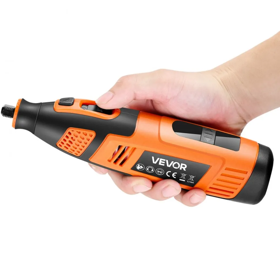 VEVOR 119-Piece Cordless Rotary Tool Kit, DC12V Portable Mini Power Rotary Tool, 28-Level Speed 5000-32000 RPM Multi-Purpose DIY Tools for Engraving, Sanding, Polishing, Carving, Cutting, DIY Crafts