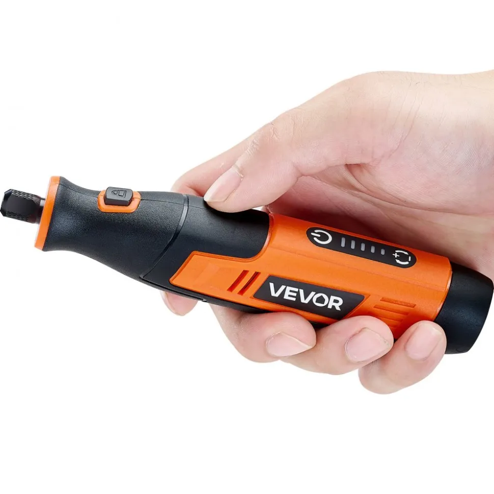 VEVOR 136-Piece Cordless Rotary Tool Kit, DC8V Portable Mini Power Rotary Tool, 5 Speeds 5000-30000RPM Multi-Purpose DIY Tools for Engraving, Sanding, Polishing, Carving, Grinding, Cutting, DIY Craft