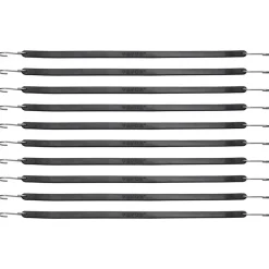 VEVOR 50 Piece Flat Bungee Cord, 19.8 mm Heavy Duty Bungee Straps with Steel S-Hooks, 21