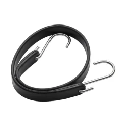 VEVOR 50 Piece Flat Bungee Cord, 19.8 mm Heavy Duty Bungee Straps with Steel S-Hooks, 21