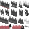 VEVOR 160-Piece Oscillating Saw Blades and Sanding Kit – 36 Universal Multi Tool Blades with 2 Scrapers, 2 Sanding Pads & 120 Sandpapers, 11 Types Oscillating Multitool Blades for Wood Plastic Metal