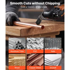 VEVOR 160-Piece Oscillating Saw Blades and Sanding Kit – 36 Universal Multi Tool Blades with 2 Scrapers, 2 Sanding Pads & 120 Sandpapers, 11 Types Oscillating Multitool Blades for Wood Plastic Metal