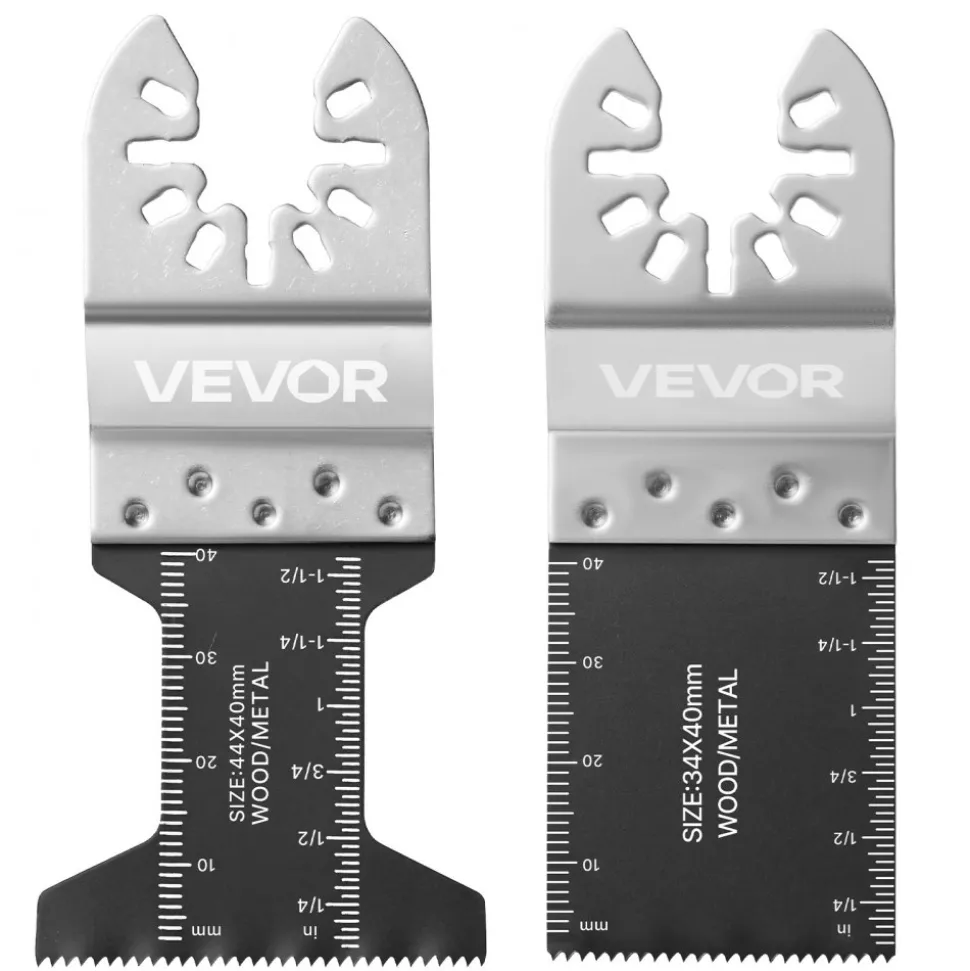 VEVOR 160-Piece Oscillating Saw Blades and Sanding Kit – 36 Universal Multi Tool Blades with 2 Scrapers, 2 Sanding Pads & 120 Sandpapers, 11 Types Oscillating Multitool Blades for Wood Plastic Metal