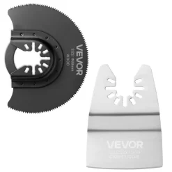 VEVOR 160-Piece Oscillating Saw Blades and Sanding Kit – 36 Universal Multi Tool Blades with 2 Scrapers, 2 Sanding Pads & 120 Sandpapers, 11 Types Oscillating Multitool Blades for Wood Plastic Metal