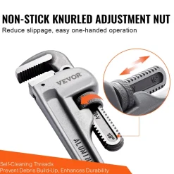 VEVOR 3-Piece Pipe Wrench Set, 10