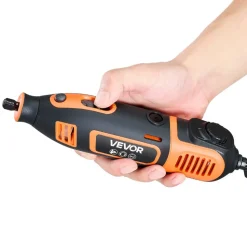 VEVOR 51-Piece Rotary Tool Kit, 200W Mini Power Rotary Tool Corded, 8000-40000RPM Multi-Purpose DIY Tools with Universal Chuck for Engraving, Sanding, Grinding, Polishing, Cutting, DIY Crafts