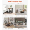 VEVOR 3 Pieces Living Room Table Sets, 41.3 in Industrial Coffee Table with 2 Square End Side Tables, Easy Assembly Coffee and End Tables Sets with Metal Legs, for Office, Living Room & Apartment