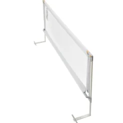 VEVOR 3 Piece Toddler Bed Rail, Kids Beds Guard Rail with Reinforced Iron Pipe and Oxford Cloth, Adjustable Height Bed Side Railing, Portable Guard Bumper Barrier for King Size, 3 Sides, Grey