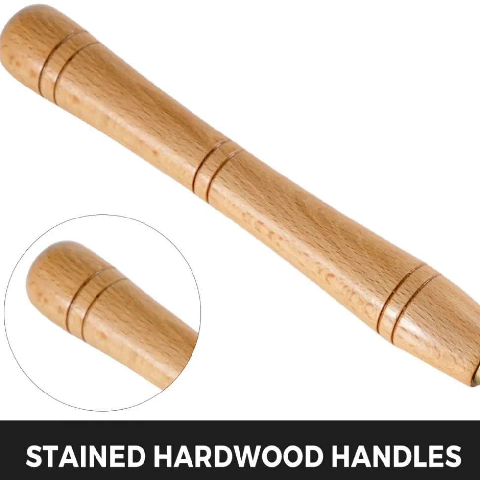 VEVOR 12-Piece Wood Lathe Chisel Set, 3.75" Blade, Woodworking & Carving Tools with Wooden Case for Furniture & Root Crafting