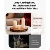 VEVOR Pillar Candles and Glass Vases Set 120 Pcs, Clear Cylinder Hurricane Candle Holders for Wedding Centerpieces, Tall Vase for Table Decor, Wedding Party,Thanksgiving,White (2.56" x 4.7",5.9",7.9")