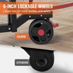 VEVOR Ping Pong Table, Professional Table Tennis Game, Indoor/Outdoor All Weather Aluminum Table Tennis Table, Portable Foldable Table with Quick Clamp Net & Large Lockable Wheels, 10 Minute Assembly