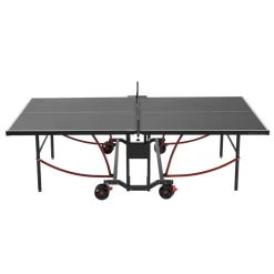 VEVOR Ping Pong Table, Professional Table Tennis Game, Indoor/Outdoor All Weather Aluminum Table Tennis Table, Portable Foldable Table with Quick Clamp Net & Large Lockable Wheels, 10 Minute Assembly