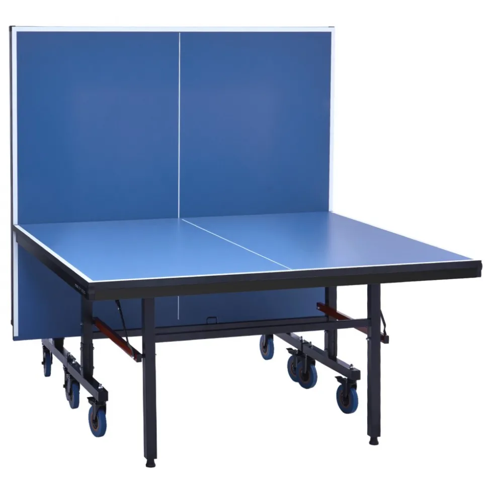 VEVOR Ping Pong Table, Professional Table Tennis Game, Indoor MDF Portable Table Tennis Table, Foldable Ping Pong Table with Quick Clamp Net and Lockable Wheel, 10 Minute Easy Assembly, 25mm Tabletops