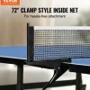 VEVOR Ping Pong Table, Professional Table Tennis Game, Indoor MDF Portable Table Tennis Table, Foldable Ping Pong Table with Quick Clamp Net and Lockable Wheel, 10 Minute Easy Assembly, 12mm Tabletops