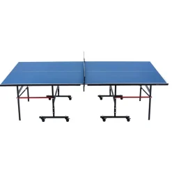 VEVOR Ping Pong Table, Professional Table Tennis Game, Indoor MDF Portable Table Tennis Table, Foldable Ping Pong Table with Quick Clamp Net and Lockable Wheel, 10 Minute Easy Assembly, 12mm Tabletops