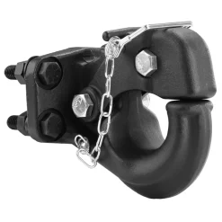 VEVOR Pintle Hook, 30000 lbs Towing Capacity, Trailer Hitches Receiver Hook Fits for 2.5 to 3-inch Lunette Ring with Mounting Kit, Wear-resistant, Black Powder Coat, Suitable for Various Vehicles