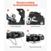 VEVOR Pintle Hook, 16000 lbs Towing Capacity, Pintle Hook Hitch for 2-inch Hitch Hook Military Receiver, Combination 2-inch Hitch Ball, Fits 2.5 to 3-inch Lunette Ring, Black Powder Coat, for Trailers