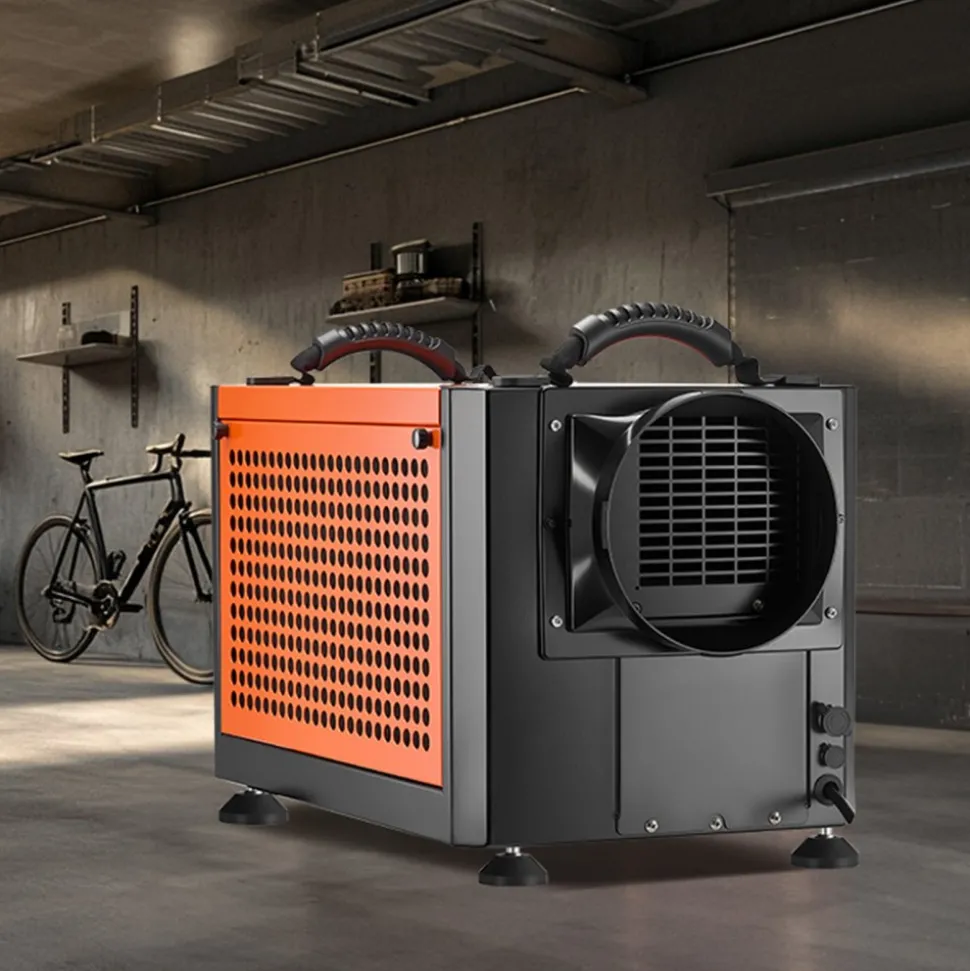 VEVOR 70 Pints Commercial Dehumidifier with Drain Hose, Portable Crawl Space Dehumidifiers for Basement Storage Room Industrial, Auto Defrost/Drainage, Heavy-duty Galvanized Steel, LED Indicate
