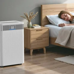 VEVOR 35 Pints Dehumidifier for Home & Basement, Drain Hose for Commercial & Industrial Use, Smart Humidity Control, Low Noise for Large Rooms, Warehouses, Bedrooms & Storage, Large Coverage,White