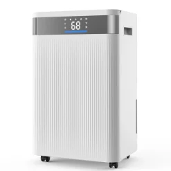 VEVOR 35 Pints Dehumidifier for Home & Basement, Drain Hose for Commercial & Industrial Use, Smart Humidity Control, Low Noise for Large Rooms, Warehouses, Bedrooms & Storage, Large Coverage,White