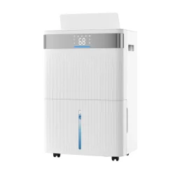 VEVOR 80 Pints Dehumidifier for Home & Basement, Drain Hose for Commercial & Industrial Use, Smart Humidity Control, Low Noise for Large Rooms, Warehouses, Bedrooms & Storage, Large Coverage,White