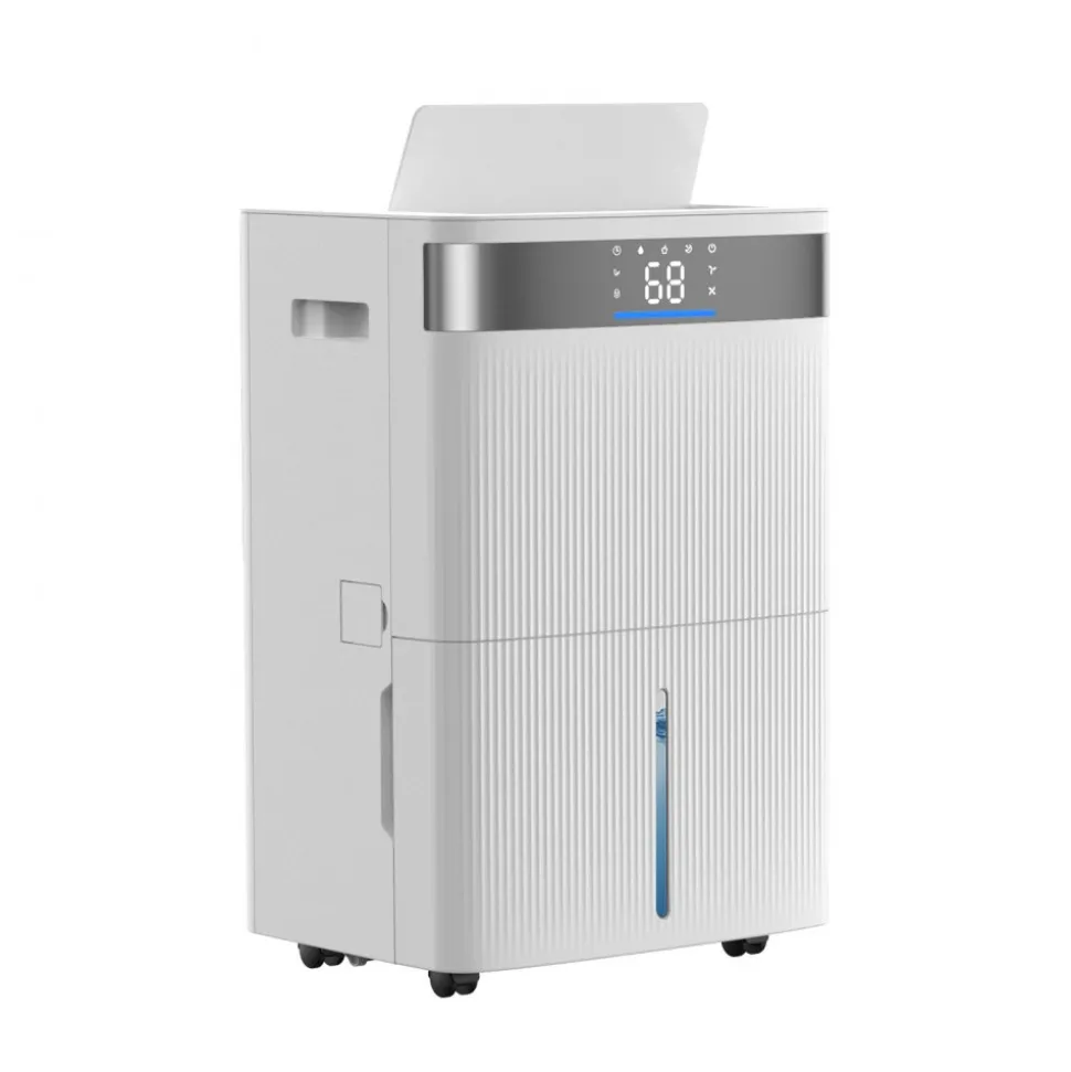 VEVOR 80 Pints Dehumidifier for Home & Basement, Drain Hose for Commercial & Industrial Use, Smart Humidity Control, Low Noise for Large Rooms, Warehouses, Bedrooms & Storage, Large Coverage,White