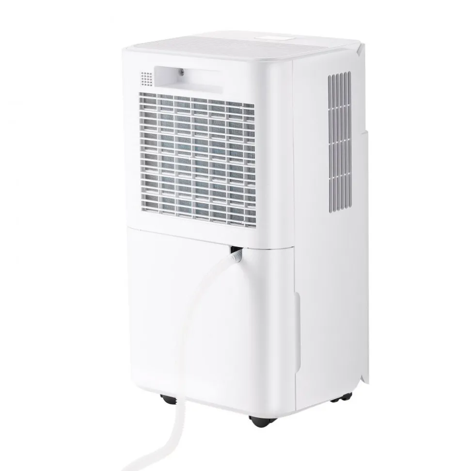VEVOR 30 Pints Dehumidifier for Home & Basement, Drain Hose for Commercial & Industrial Use, Smart Humidity Control, Low Noise for Large Rooms, Warehouses, Bedrooms & Storage, Large Coverage,White