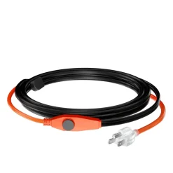 VEVOR Pipe Heating Cable, 6FT 7W/FT Heat Tape for Pipes with Built-in Thermostat, Water Pipe Heat Cable Protects PVC Hose, Metal and Plastic Pipe from Freezing