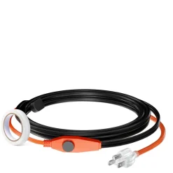VEVOR Pipe Heating Cable, 6FT 7W/FT Heat Tape for Pipes with Built-in Thermostat, Water Pipe Heat Cable Protects PVC Hose, Metal and Plastic Pipe from Freezing