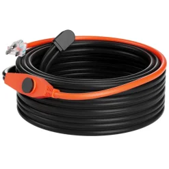 VEVOR Pipe Heating Cable, 80FT 7W/FT Heat Tape for Pipes with Built-in Thermostat, Water Pipe Heat Cable Protects PVC Hose, Metal and Plastic Pipe from Freezing