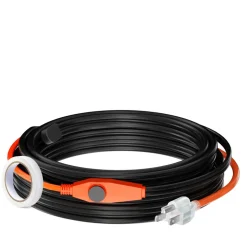 VEVOR Pipe Heating Cable, 30FT 7W/FT Heat Tape for Pipes with Built-in Thermostat, Water Pipe Heat Cable Protects PVC Hose, Metal and Plastic Pipe from Freezing