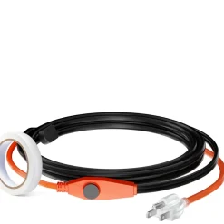 VEVOR Pipe Heating Cable, 3FT 7W/FT Heat Tape for Pipes with Built-in Thermostat, Water Pipe Heat Cable Protects PVC Hose, Metal and Plastic Pipe from Freezing