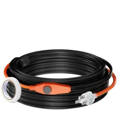 VEVOR Pipe Heating Cable, 60FT 7W/FT Heat Tape for Pipes with Built-in Thermostat, Water Pipe Heat Cable Protects PVC Hose, Metal and Plastic Pipe from Freezing
