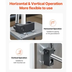 VEVOR Pipe Notcher, Tubing Pipe Notcher for 1.5/2-inch Pipes, Steel Pipe and Tube Notcher with Long Handle for Auto Repair, Construction, Metalworking, Support Horizontal/Vertical Operation