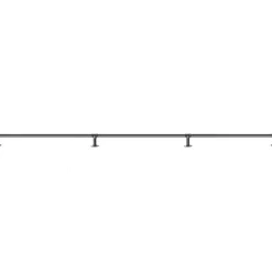 VEVOR Pipe Stair Handrail, 9FT Staircase Handrail, 440LBS Load Capacity Carbon Steel Pipe Handrail, Industrial Pipe Handrail with Wall Mount Support, Round Corner Wall Handrailings for Indoor, Outdoor