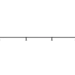VEVOR Pipe Stair Handrail, 8FT Staircase Handrail, 440LBS Load Capacity Carbon Steel Pipe Handrail, Industrial Pipe Handrail with Wall Mount Support, Round Corner Wall Handrailings for Indoor, Outdoor