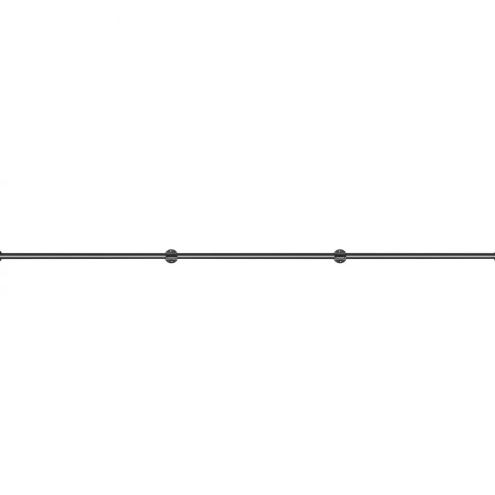 VEVOR Pipe Stair Handrail, 11FT Staircase Handrail, 440LBS Load Capacity Carbon Steel Pipe Handrail, Industrial Pipe Handrail with Wall Mount Support, Round Corner Wall Handrailing for Indoor, Outdoor