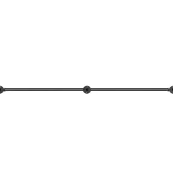 VEVOR Pipe Stair Handrail, 6FT Staircase Handrail, 440LBS Load Capacity Carbon Steel Pipe Handrail, Industrial Pipe Handrail with Wall Mount Support, Round Corner Wall Handrailings for Indoor, Outdoor