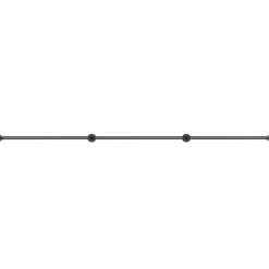 VEVOR Pipe Stair Handrail, 10FT Staircase Handrail, 440LBS Load Capacity Carbon Steel Pipe Handrail, Industrial Pipe Handrail with Wall Mount Support, Round Corner Wall Handrailing for Indoor, Outdoor