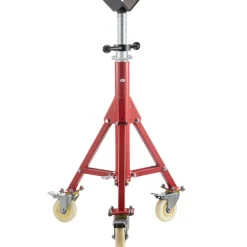 VEVOR Pipe Stand, V Head Pipe Stand Adjustable Height 28-52 Inch, 2500LBS Pipe Stands with Casters, Folding Portable Pipe Stands for 1/8 to 12 Inch Pipe Supporting