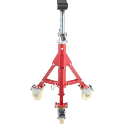 VEVOR Pipe Stand, V Head Pipe Stand Adjustable Height 20-37 Inch, 2500LBS Pipe Stands with Casters, Folding Portable Pipe Stands for 1/8 to 12 Inch Pipe Supporting