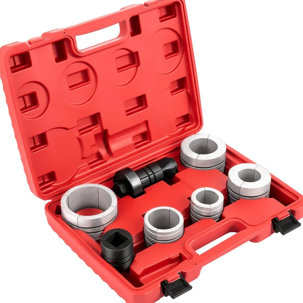 VEVOR Pipe Stretcher Kit, Exhaust Pipe Stretcher Kit 1-5/8" to 4-1/4", Exhaust Pipe Expander Kit for Tail Pipe Tube, Exhaust Pipe Expander Tool with Storing Case, 7 Pcs Pipe Expander, Exhaust Stretc